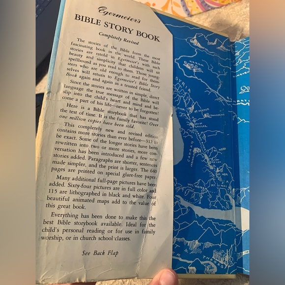 Egermeier's Bible Story Book (revised) Vintage 1955 Revised Edition w/ Dustcover - Picture 11 of 14